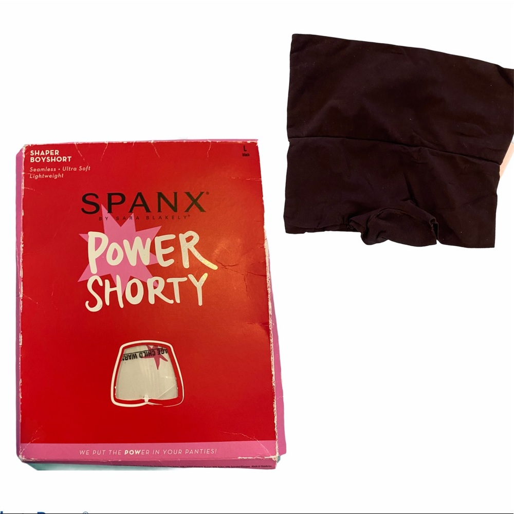 Spanx Power Shorty Boyshorts Shaper Sz Large